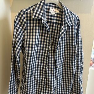 Vineyard Vines Blue and White Gingham Shirt